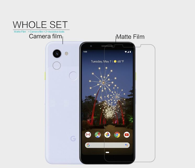 Антибликовая пленка NILLKIN Matte для Google Pixel 3a XL: фото 9 из 12