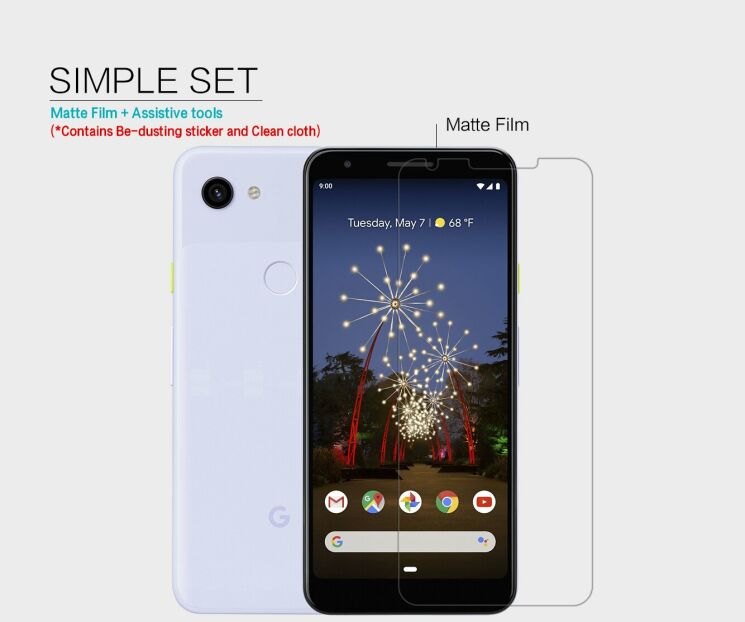 Антибликовая пленка NILLKIN Matte для Google Pixel 3a XL: фото 10 из 12