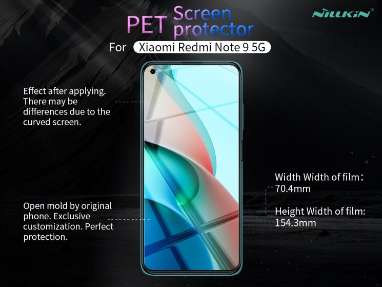Антибликовая пленка NILLKIN Matte для Xiaomi Redmi Note 9T: фото 9 из 10