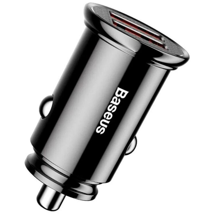 Автомобильное зарядное устройство Baseus Circular Plastic (30W, 2USB) CCALL-YD01 - Black: фото 4 из 14
