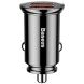Автомобильное зарядное устройство Baseus Circular Plastic (30W, 2USB) CCALL-YD01 - Black (923224B). Фото 3 из 14