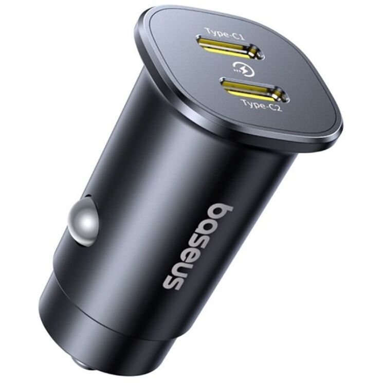 Автомобильное зарядное устройство Baseus GoTrip DP1 (2Type-C) 30W (C00072300123-01) - Black: фото 2 из 18