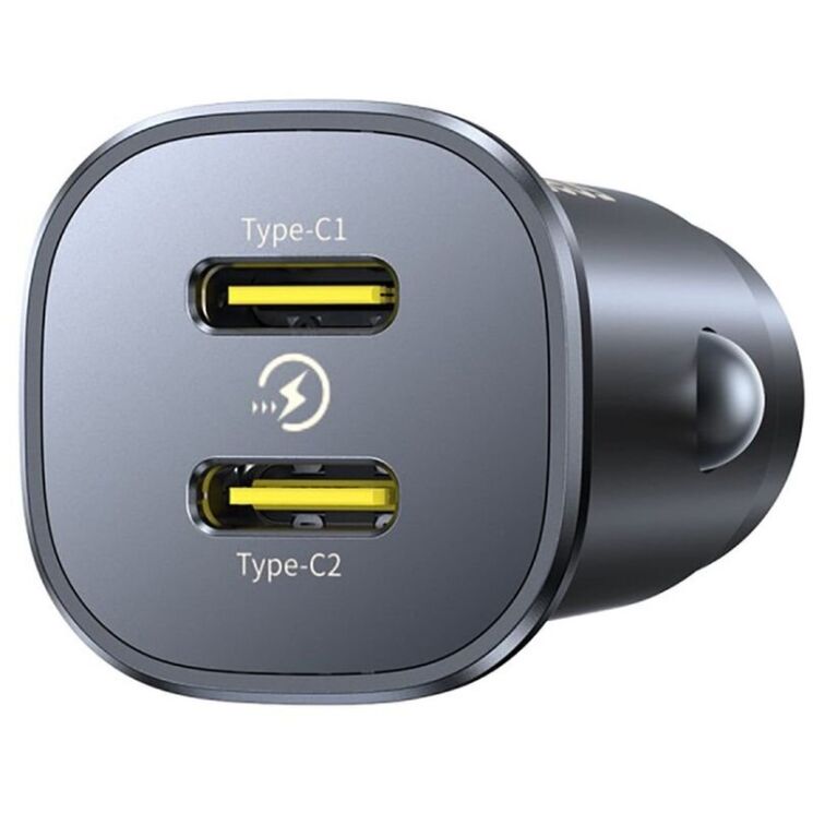 Автомобильное зарядное устройство Baseus GoTrip DP1 (2Type-C) 30W (C00072300123-01) - Black: фото 1 из 18