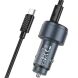 Автомобильное зарядное устройство Hoco Z57B Glorious PD45W + QC3.0 + кабель Type-C to Type-C - Metal Gray (923297H). Фото 2 из 6