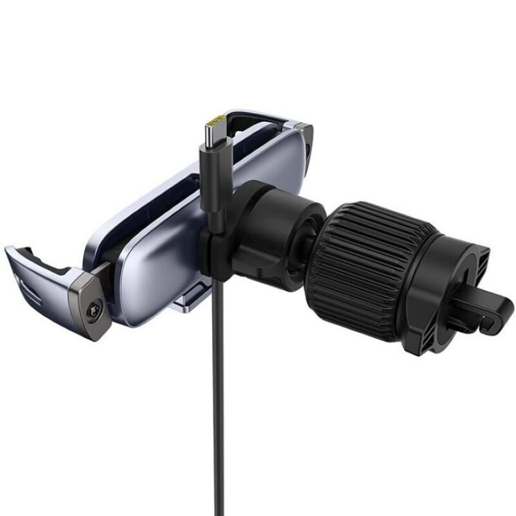 Автомобильный держатель Baseus UltraControl Gravity (C40483401813-00) - Grey: фото 4 из 12