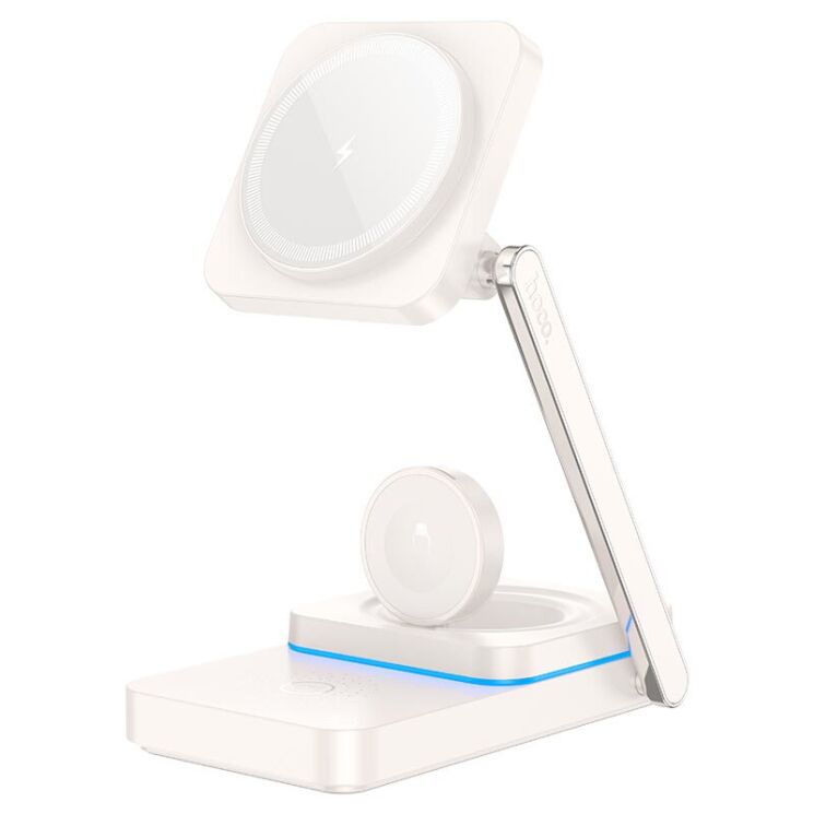 Беспроводное зарядное устройство Hoco CQ10 Consuelo 3 in 1 - Milky White: фото 2 из 6