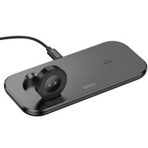 Беспроводное зарядное устройство Hoco CW65 3 in 1 (15W) - Black: фото 1 из 7