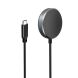 Бездротовий зарядний пристрій Deexe Metal Charger для Samsung Galaxy Watch 3 / 4 / 4 Classic / 5 / 5 Pro / 6 / 6 Classic / 7 / Ultra / Active / Active 2 / FE - Black (958135B). Фото 3 з 4