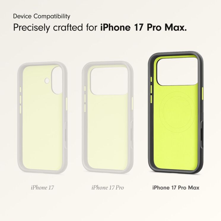 Чехол Beats Rugged Case with MagSafe and Camera Control для iPhone 17 Pro Max (MGJ84) - Everest Black (402870B) Чехол Beats Rugged Case with MagSafe and Camera Control для iPhone 17 Pro Max (MGJ84) - Everest Black: фото 3 из 6