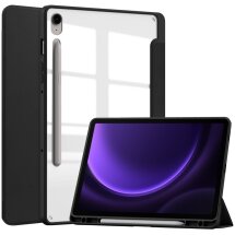 Чехол Deexe Crystal Back для Samsung Galaxy Tab S9 FE (X510/516) / Tab S10 FE (X520/526) - Black: фото 1 из 8