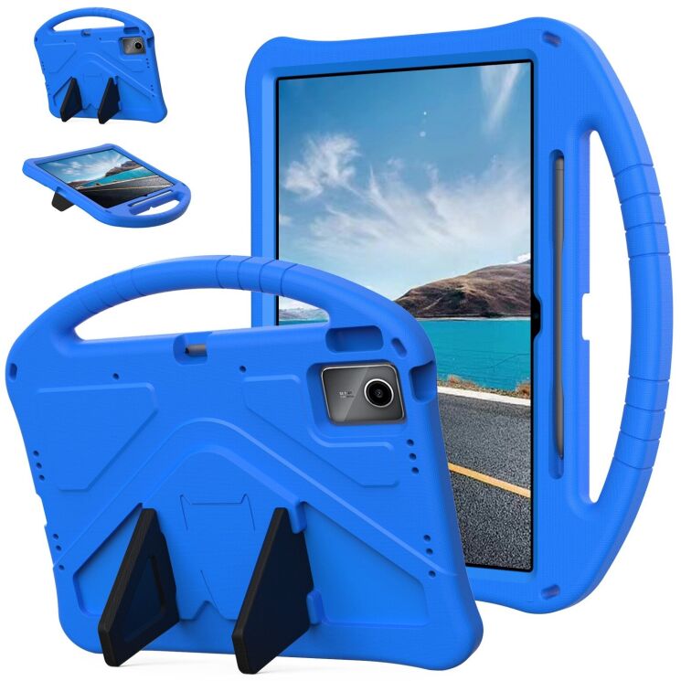 Чохол Deexe KickStand Cover для Lenovo Idea Tab Plus - Blue: фото 1 з 7