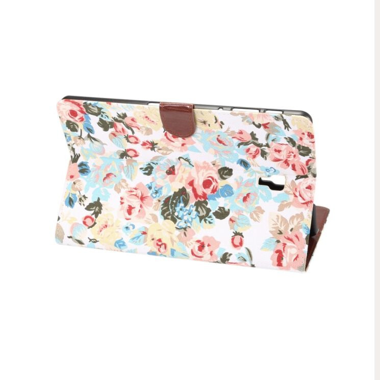 Чехол Deexe Peony Pattern для Samsung Galaxy Tab A 10.5 (T590/595) - White: фото 4 из 5