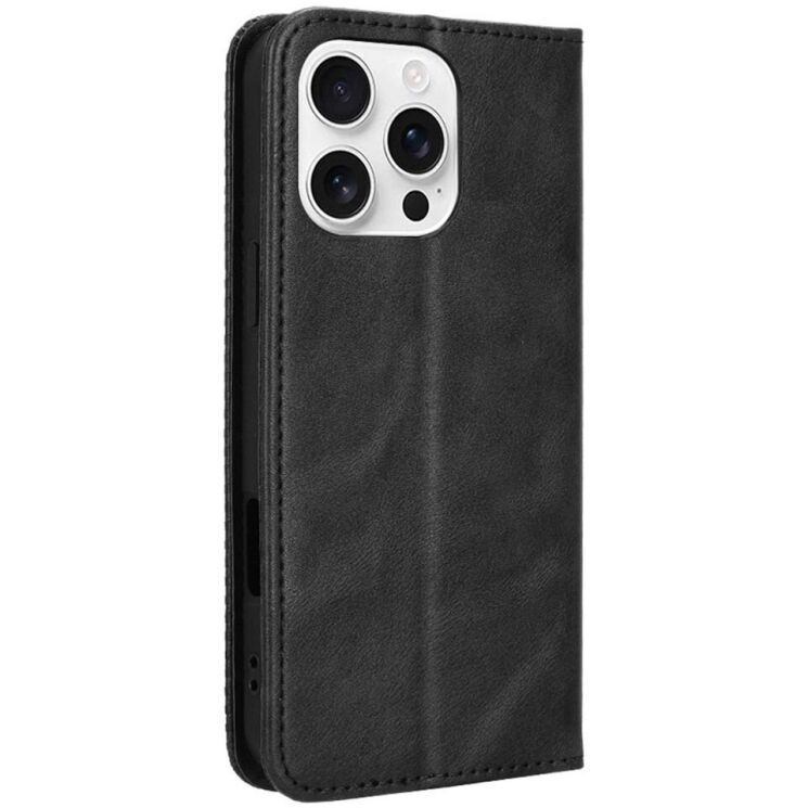 Чохол Deexe Retro Style для Apple iPhone 16 Pro Max - Black: фото 6 з 8