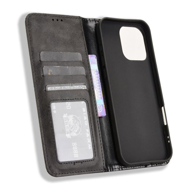 Чохол Deexe Retro Style для Apple iPhone 16 Pro Max - Black: фото 4 з 8