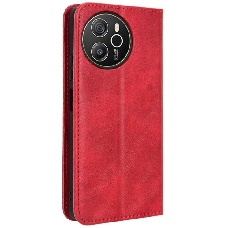 Чехол Deexe Retro Style для Blackview Shark 8 / Oscal Tiger 12 - Red: фото 6 из 7