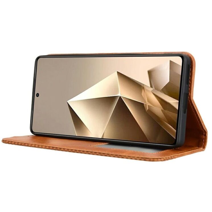 Чехол Deexe Retro Style для Infinix Note 50 / Note 50 Pro - Brown: фото 4 из 7