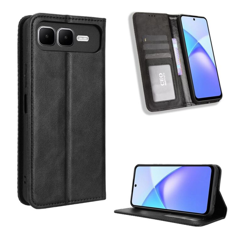Чохол Deexe Retro Style для Infinix Smart 10 Plus - Black: фото 19 з 20