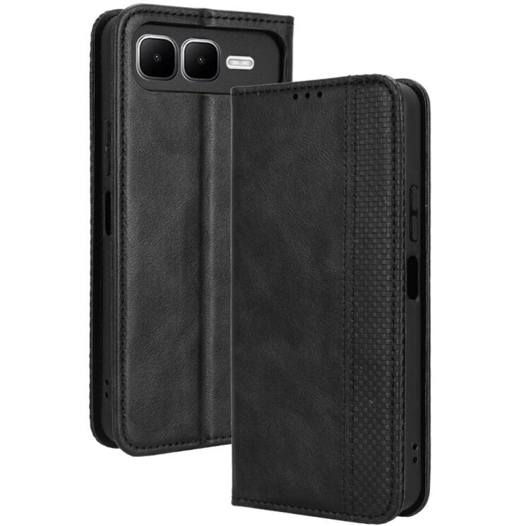 Чохол Deexe Retro Style для Infinix Smart 10 Plus - Black: фото 1 з 20