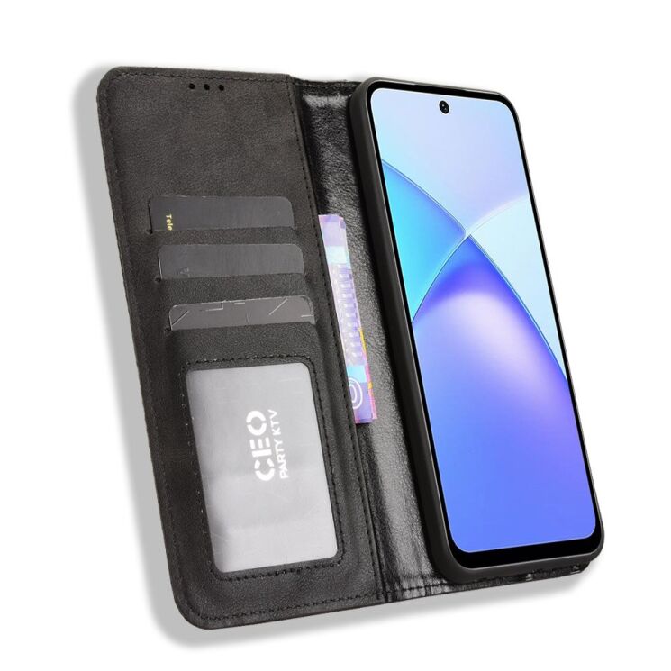 Чохол Deexe Retro Style для Infinix Smart 10 Plus - Black: фото 4 з 20