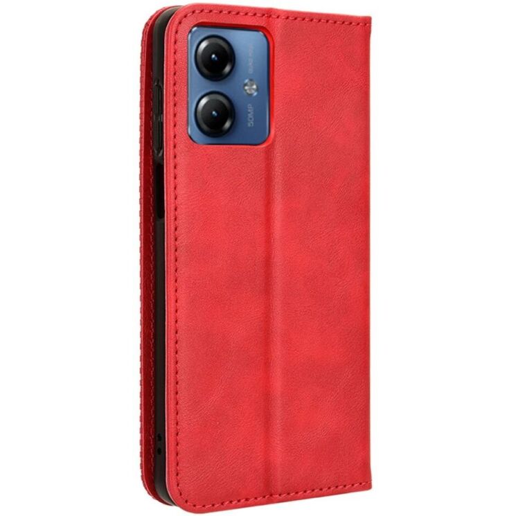 Чехол Deexe Retro Style для Motorola Moto G14 - Red: фото 6 из 10