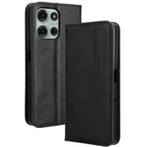 Чехол Deexe Retro Style для Motorola Moto G75 - Black: фото 1 из 8