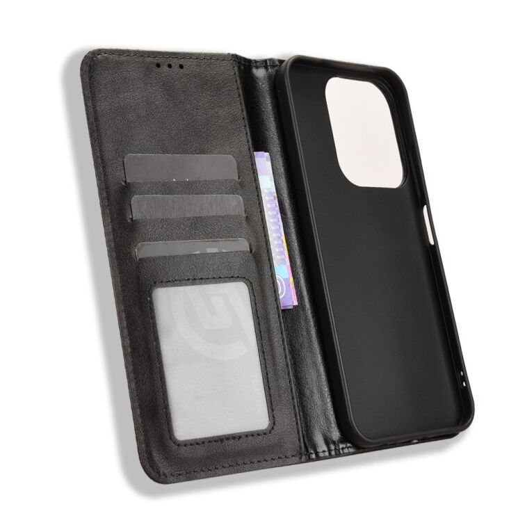 Чохол Deexe Retro Style для Xiaomi Redmi 15C - Black: фото 5 з 18