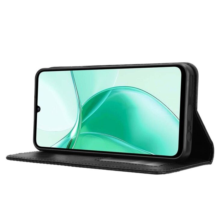 Чехол Deexe Retro Style для ZTE Blade A35 / Blade A55 - Black: фото 3 из 7