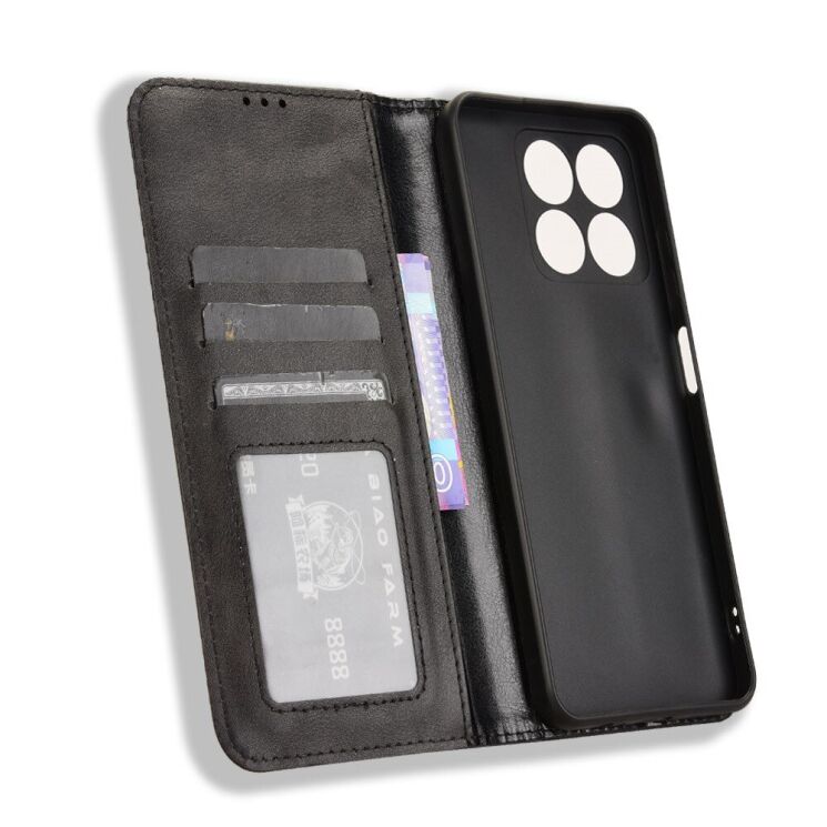 Чехол Deexe Retro Style для ZTE Blade A35 / Blade A55 - Black: фото 4 из 7