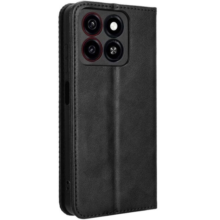 Чехол Deexe Retro Style для ZTE Blade A35 / Blade A55 - Black: фото 6 из 7