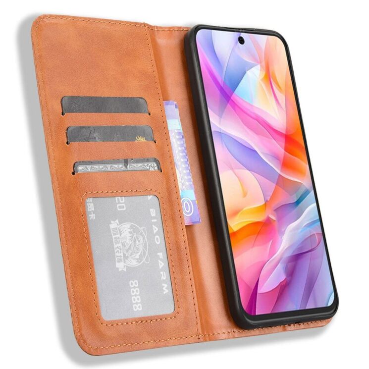 Чохол Deexe Retro Style для ZTE Nubia V70 Design - Brown: фото 2 з 7