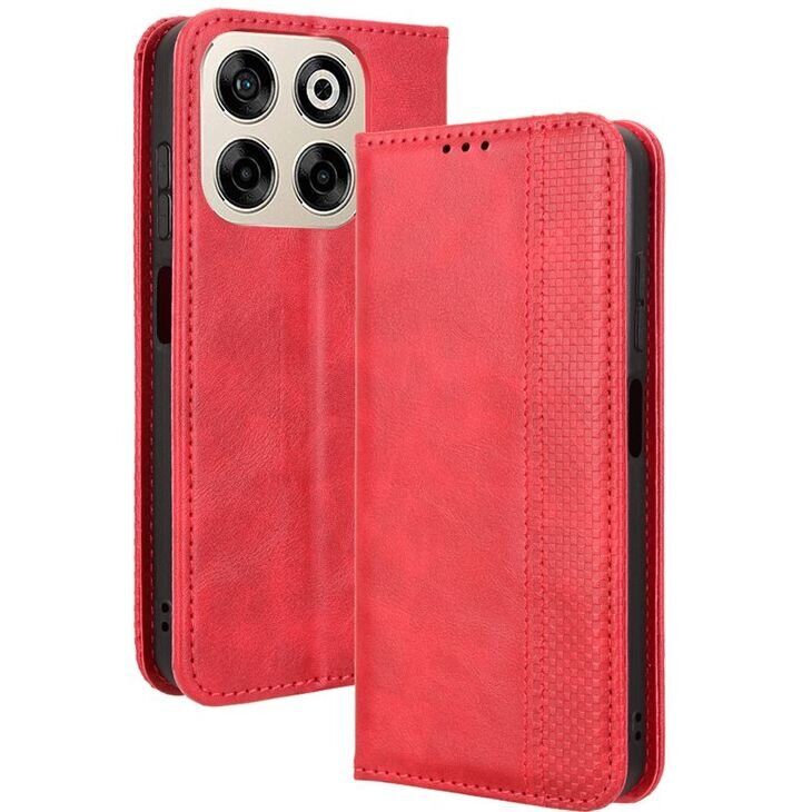Чохол Deexe Retro Style для ZTE Nubia V70 - Red: фото 1 з 7