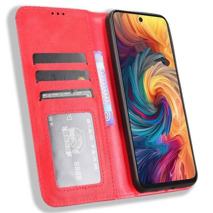 Чохол Deexe Retro Style для ZTE Nubia V70 - Red: фото 2 з 7