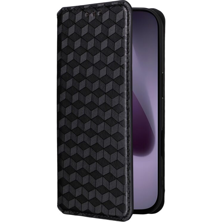 Чохол Deexe Rhombus Book для iPhone 18 Pro Max / 17 Pro Max - Black (423824B) Чохол Deexe Rhombus Book для iPhone 18 Pro Max / 17 Pro Max - Black: фото 6 з 10