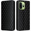 Чохол Deexe Rhombus Book для OnePlus 15T - Black (410412B)