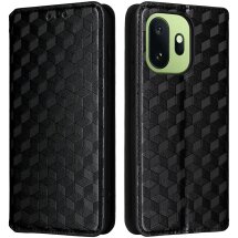 Чохол Deexe Rhombus Book для OnePlus 15T - Black: фото 1 з 7