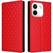Чохол Deexe Rhombus Book для Xiaomi Redmi Note 17 Pro Max - Red: фото 1 з 7