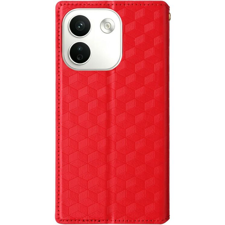 Чохол Deexe Rhombus Book для Xiaomi Redmi Note 17 Pro Max - Red: фото 7 з 7