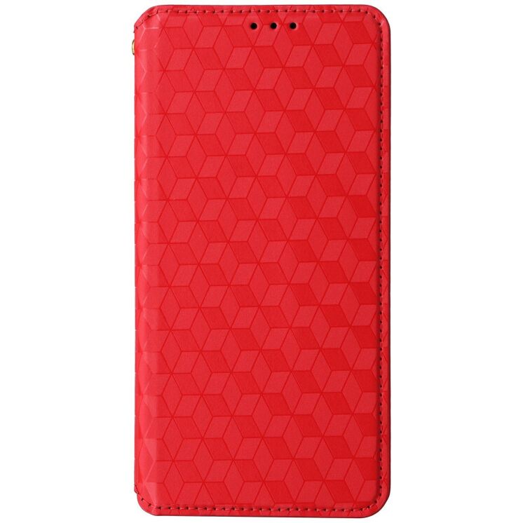 Чохол Deexe Rhombus Book для Xiaomi Redmi Note 17 Pro Max - Red: фото 6 з 7