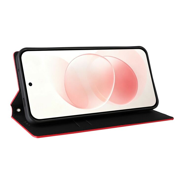 Чохол Deexe Rhombus Book для Xiaomi Redmi Note 17 Pro Max - Red: фото 4 з 7