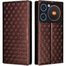 Чохол Deexe Rhombus Book для ZTE Nubia Music - Brown: фото 1 з 9