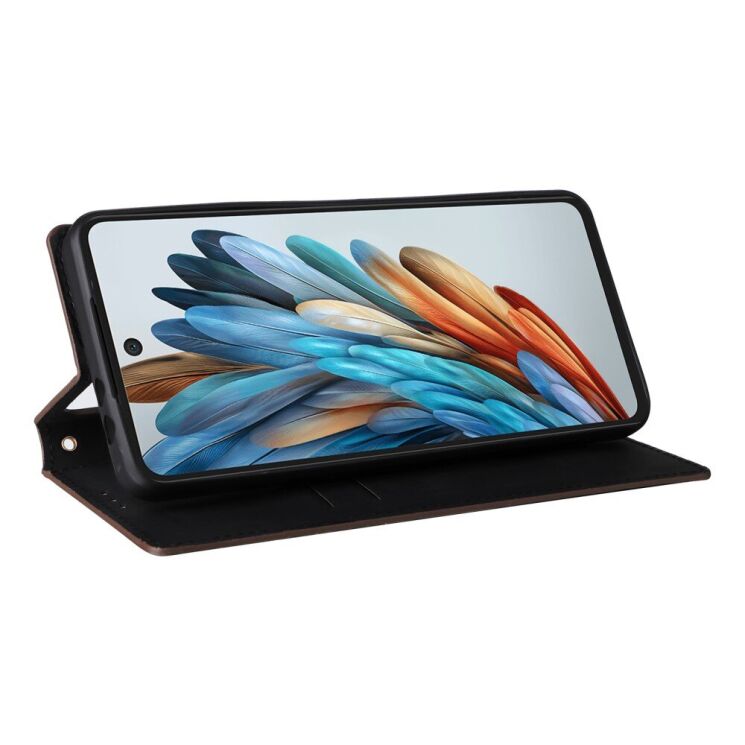 Чохол Deexe Rhombus Book для ZTE Nubia Music - Brown: фото 3 з 9