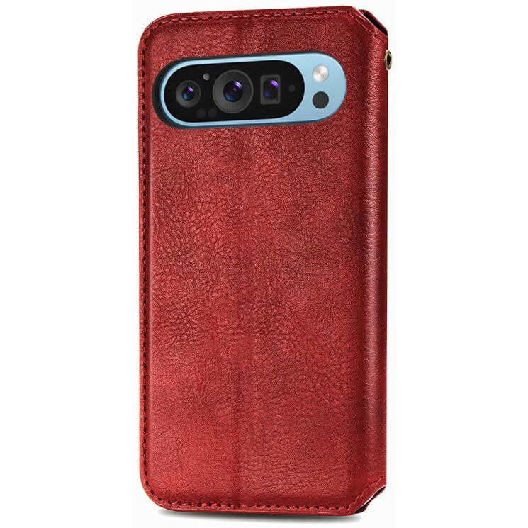 Чохол Deexe Rhombus Wallet для Google Pixel 11 / 11 Pro - Red: фото 5 з 10