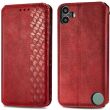 Чехол Deexe Rhombus Wallet для Nothing CMF Phone 1 - Red (370915R)