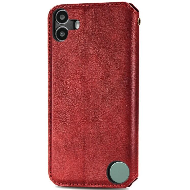 Чехол Deexe Rhombus Wallet для Nothing CMF Phone 1 - Red: фото 5 из 9