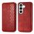 Чехол Deexe Rhombus Wallet для Samsung Galaxy S26 - Red: фото 1 из 6