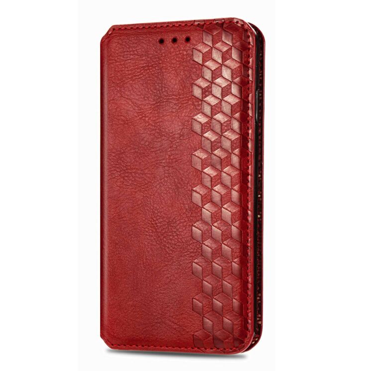 Чехол Deexe Rhombus Wallet для Samsung Galaxy S26 - Red: фото 4 из 6
