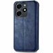 Чохол Deexe Rhombus Wallet для TECNO Spark 20C - Blue (345615L). Фото 5 з 6