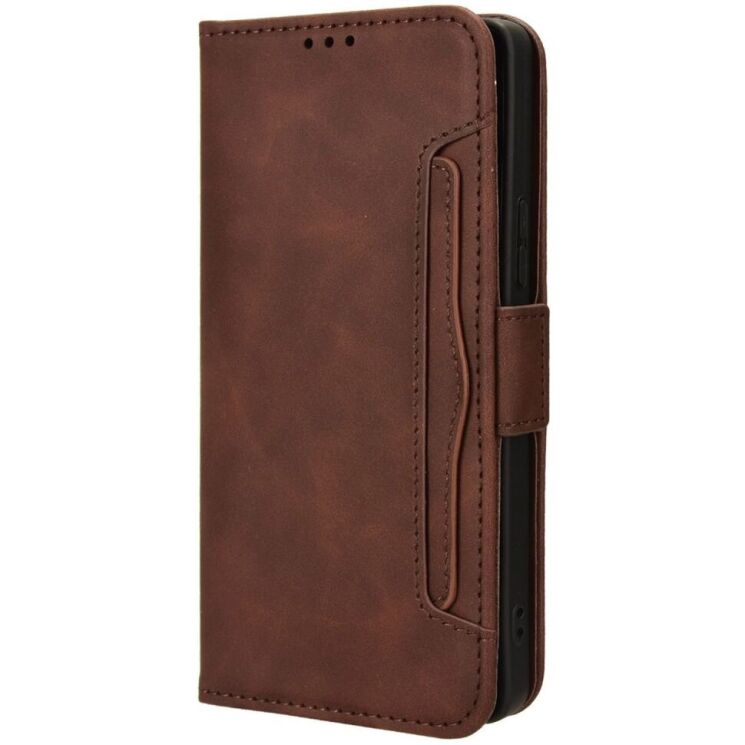 Чехол Deexe Wallet Stand для Infinix GT 20 Pro - Brown: фото 5 из 8