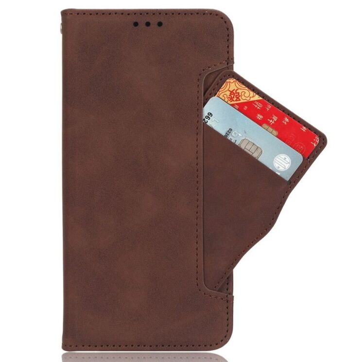Чехол Deexe Wallet Stand для Infinix GT 20 Pro - Brown: фото 4 из 8