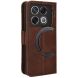 Чехол Deexe Wallet Stand для Infinix GT 20 Pro - Brown (356000Z). Фото 6 из 8